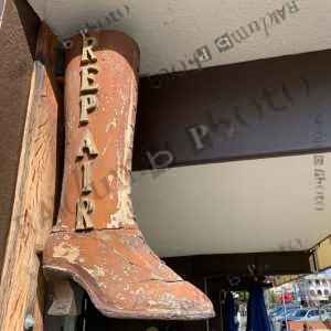 Old boot shoe repair shop